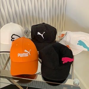5 Hats in bulk Puma, BMW Adidas, new&used